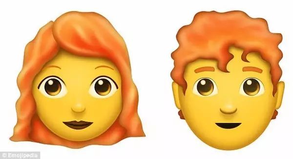Emoji又出新表情了！光头和红发人士也将拥有专属表情