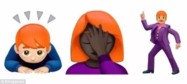 Emoji又出新表情了！光头和红发人士也将拥有专属表情